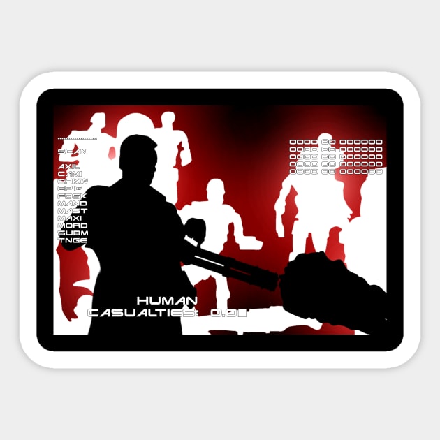 T-800 Interface Sticker by Alien Dropship